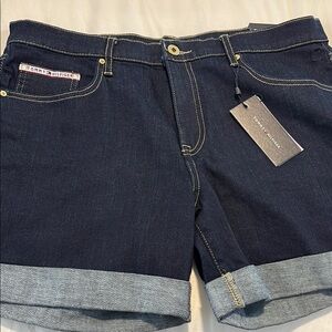 Tommy Hilfiger Dark Blue Women's Jean Shorts